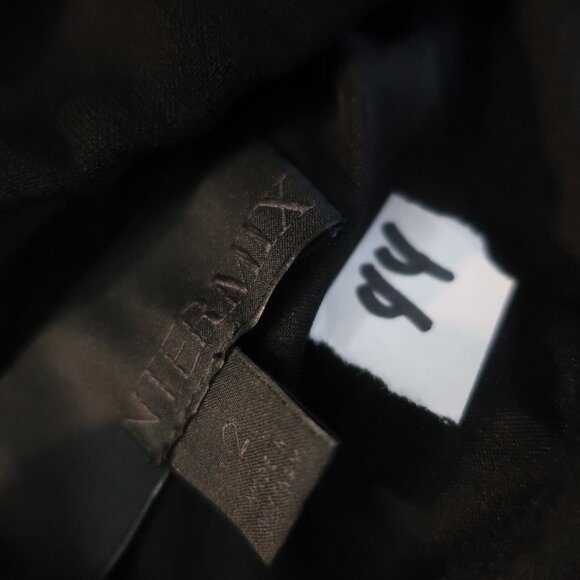 Women Intermix Mae Black Crepe Ruffled Off-The Shoulder Jumpsuit 2 - Picture 15 of 16